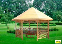 GAZEBO IN LEGNO OTTAGONALE MILANO